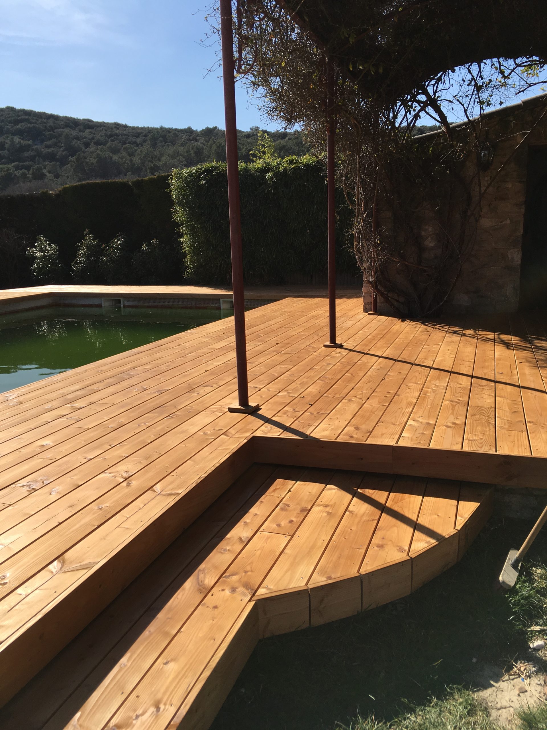 Lames de terrasse  en Douglas  28 145 en 3 m tres Plate 